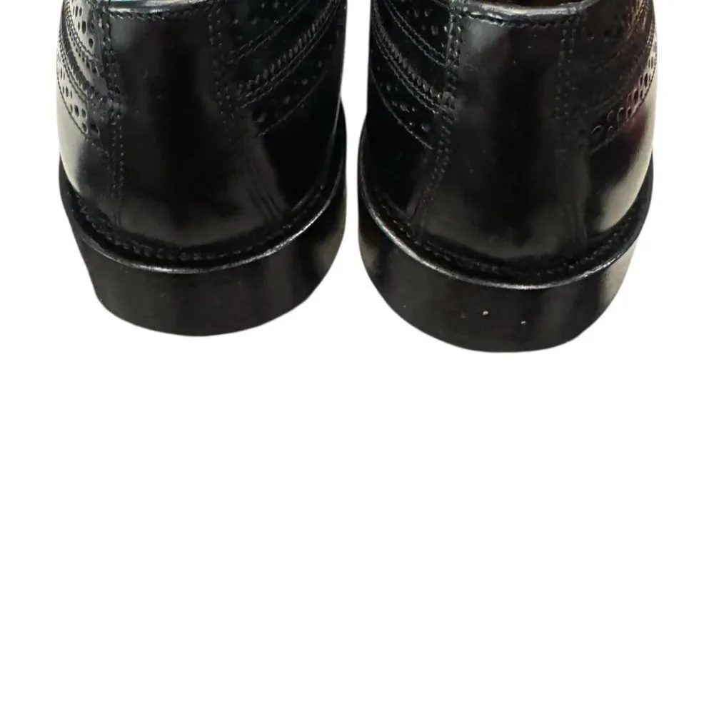 New Bostonian Black Leather Men's Oxford Dress Shoes 7.5